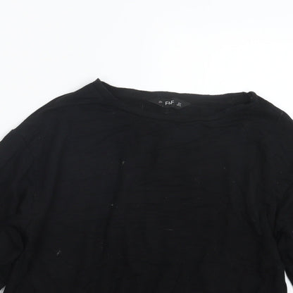 F&F Womens Black   Pullover Jumper Size 6