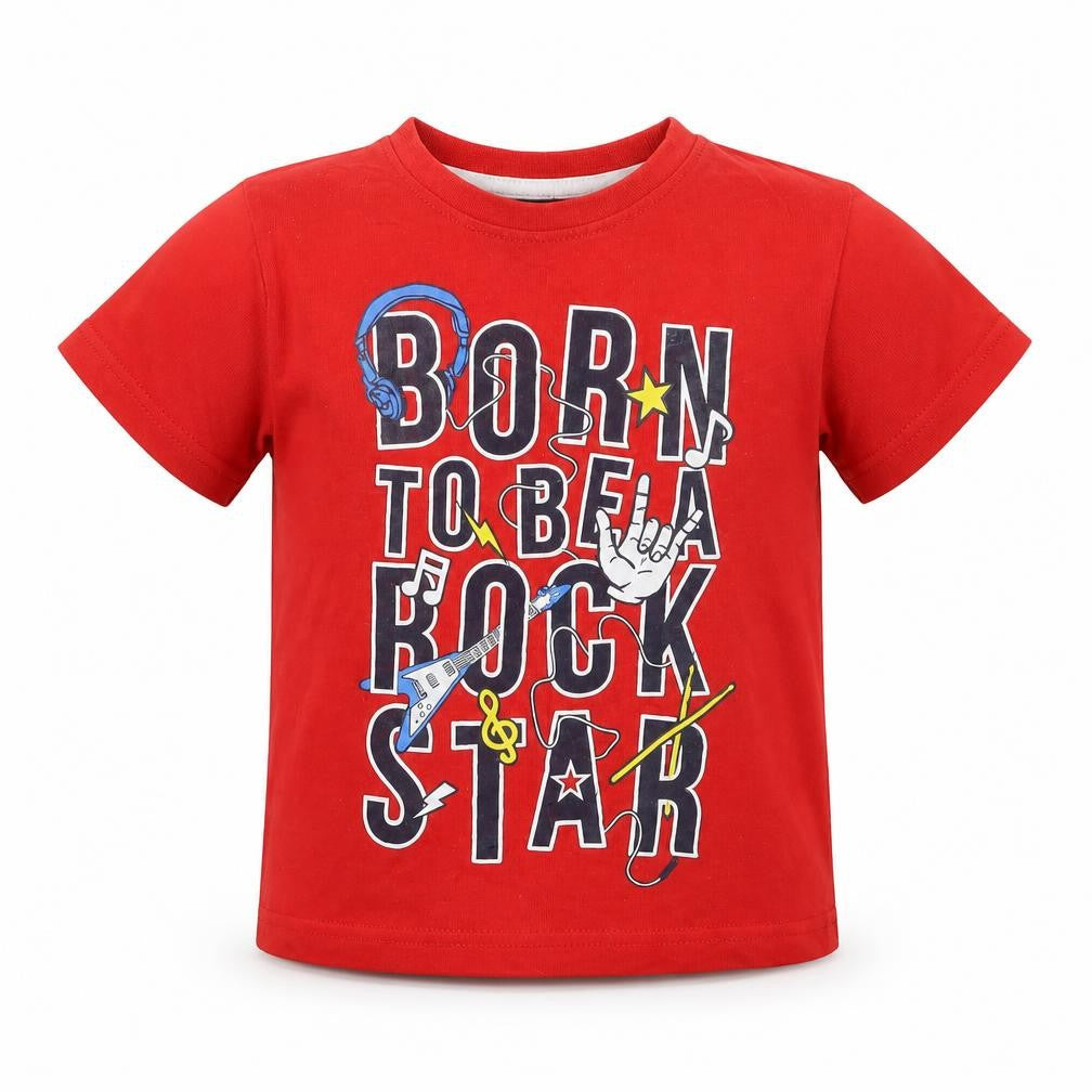 Rebel Boys Red   Basic T-Shirt Size 2-3 Years