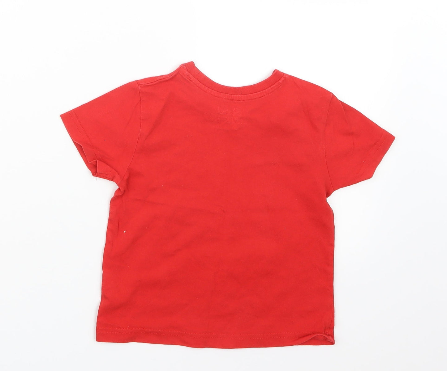 Rebel Boys Red   Basic T-Shirt Size 2-3 Years