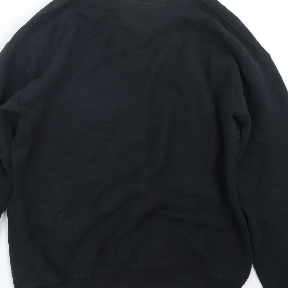 Gildan Mens Black   Pullover Jumper Size S