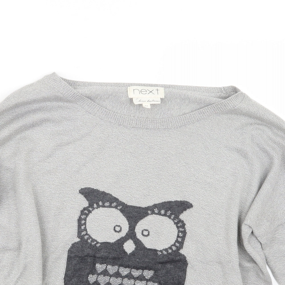NEXT Womens Grey  Knit Pullover Jumper Size 12