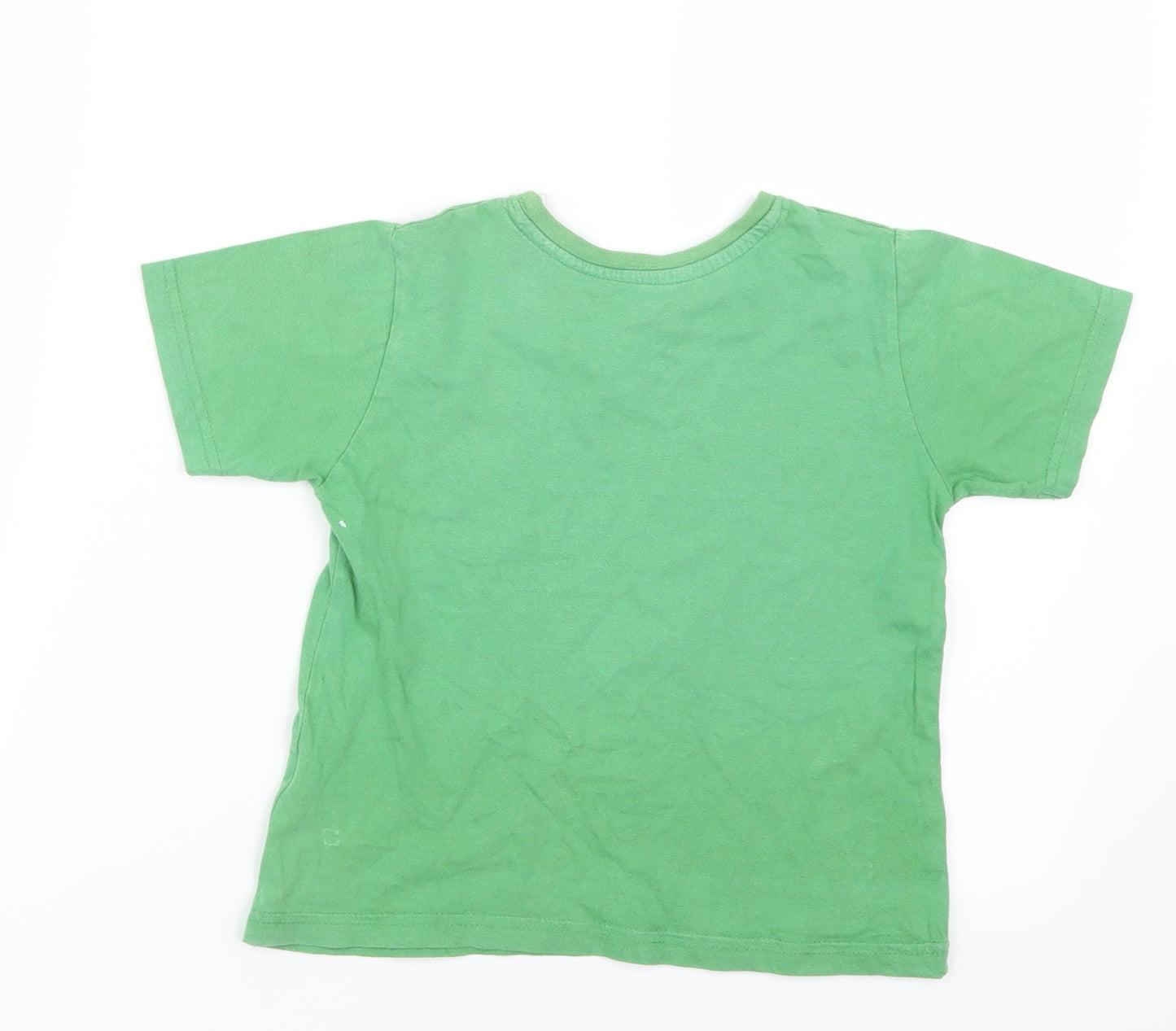 Rebel Boys Green   Basic T-Shirt Size 4-5 Years