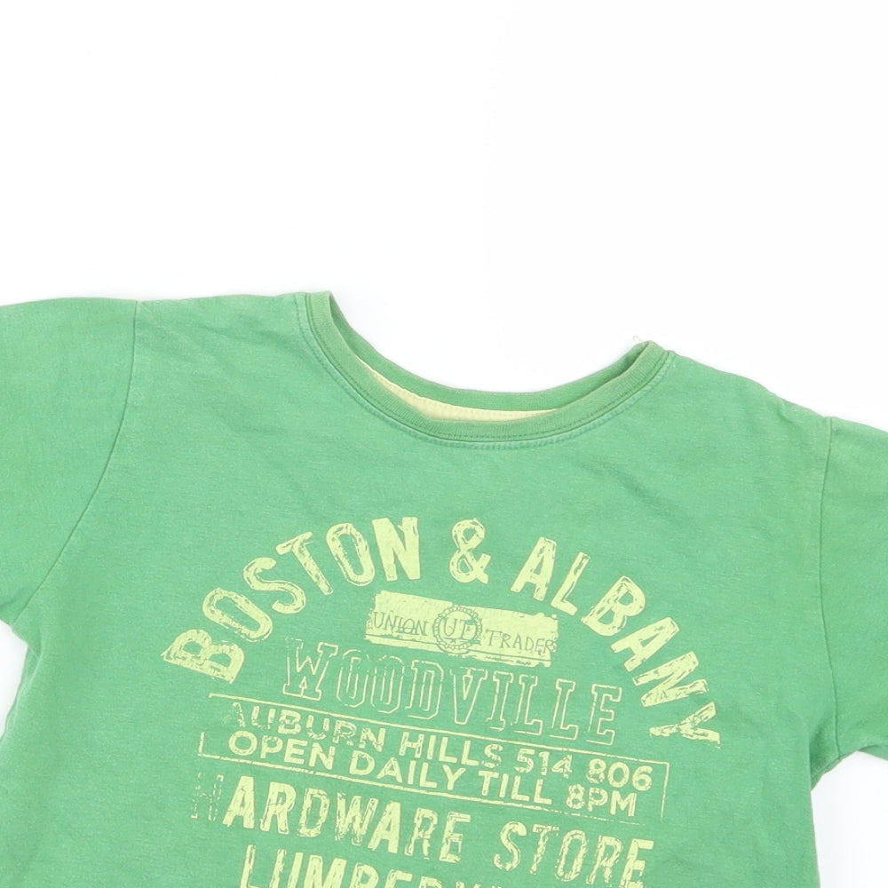 Rebel Boys Green   Basic T-Shirt Size 4-5 Years