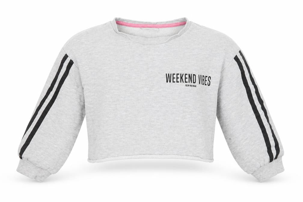 Matalan Girls Grey  Jersey Pullover Sweatshirt Size 5 Years