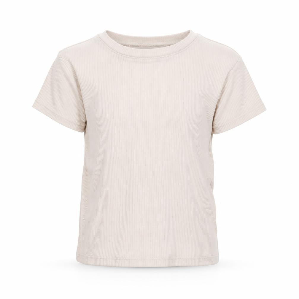 H&M Girls Beige  Jersey Basic T-Shirt Size 9-10 Years