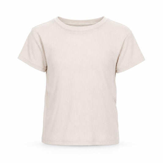 H&M Girls Beige  Jersey Basic T-Shirt Size 9-10 Years