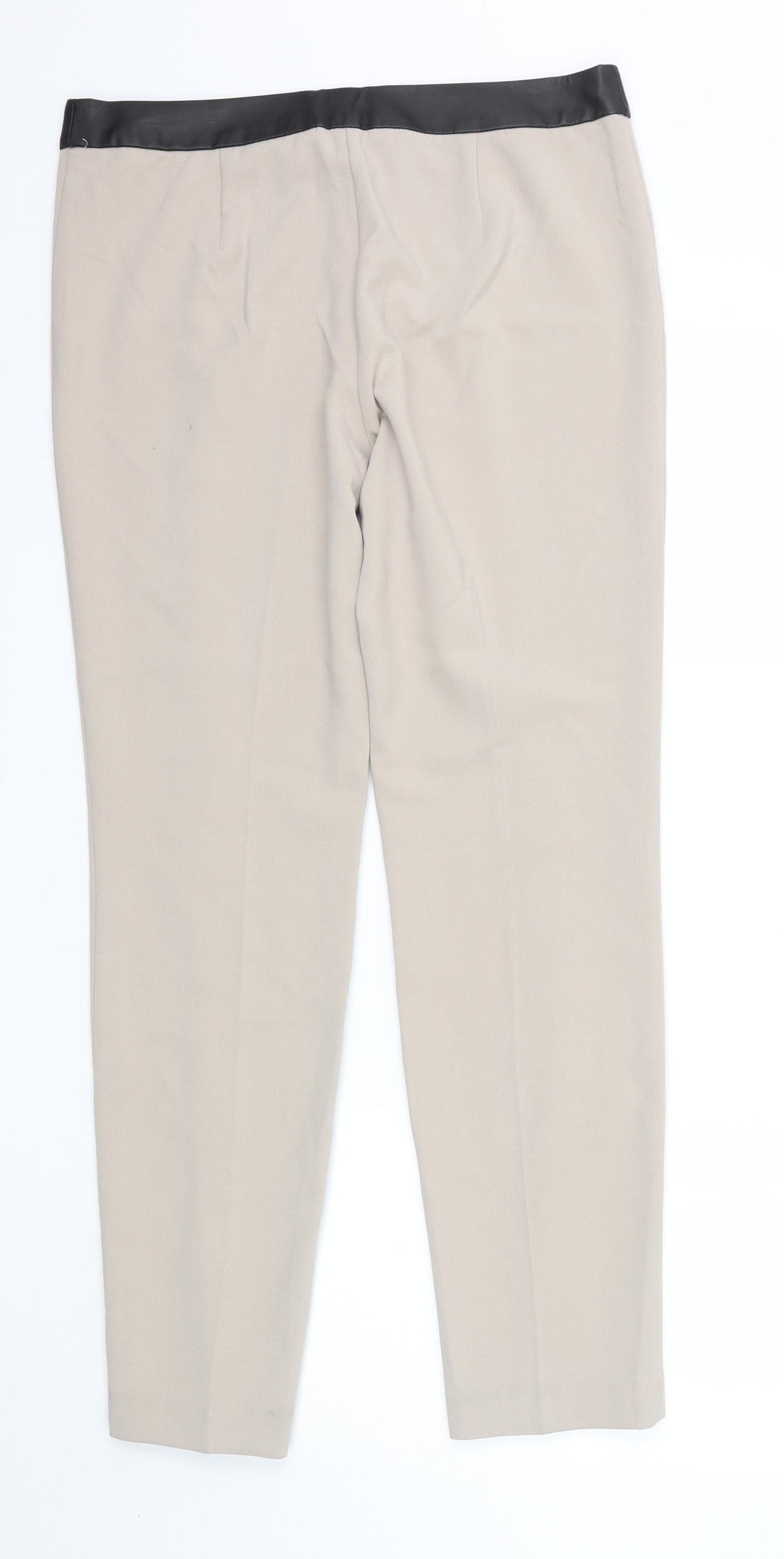 Next Womens Beige   Trousers  Size 12 L30 in
