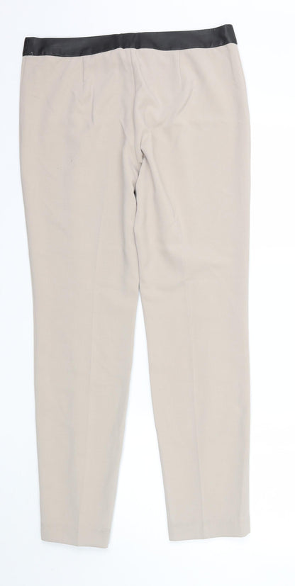 Next Womens Beige   Trousers  Size 12 L30 in