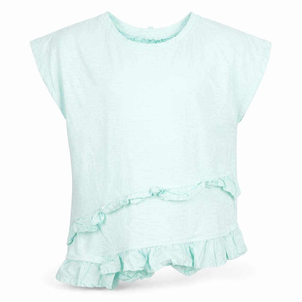Marks & Spencer Girls Green  Jersey Basic T-Shirt Size 7-8 Years