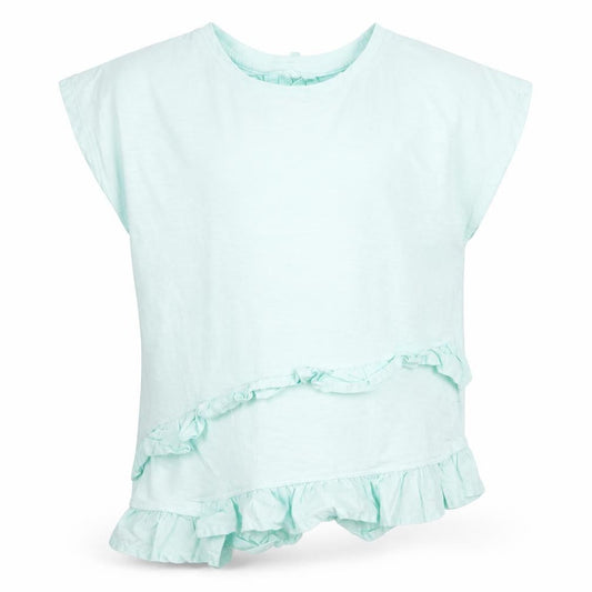 Marks & Spencer Girls Green  Jersey Basic T-Shirt Size 7-8 Years