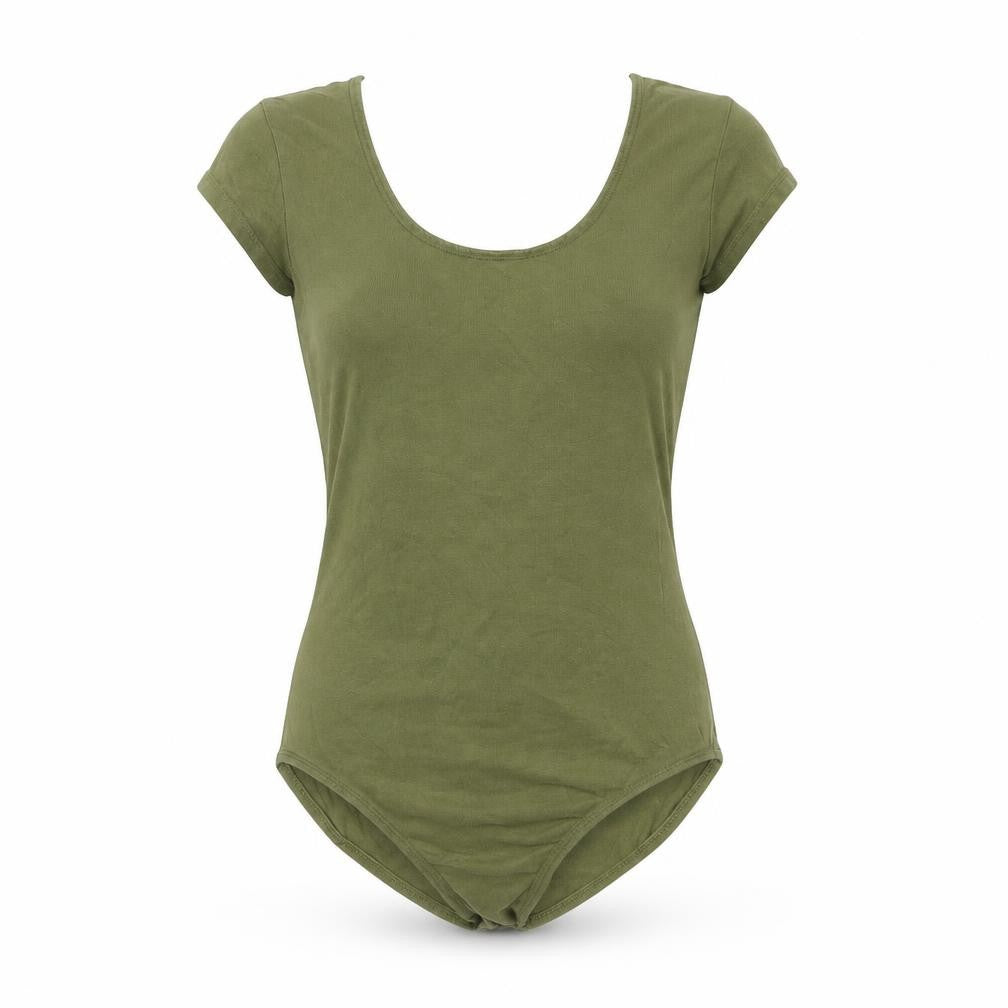 Miss Selfridge Womens Green   Basic T-Shirt Size 8