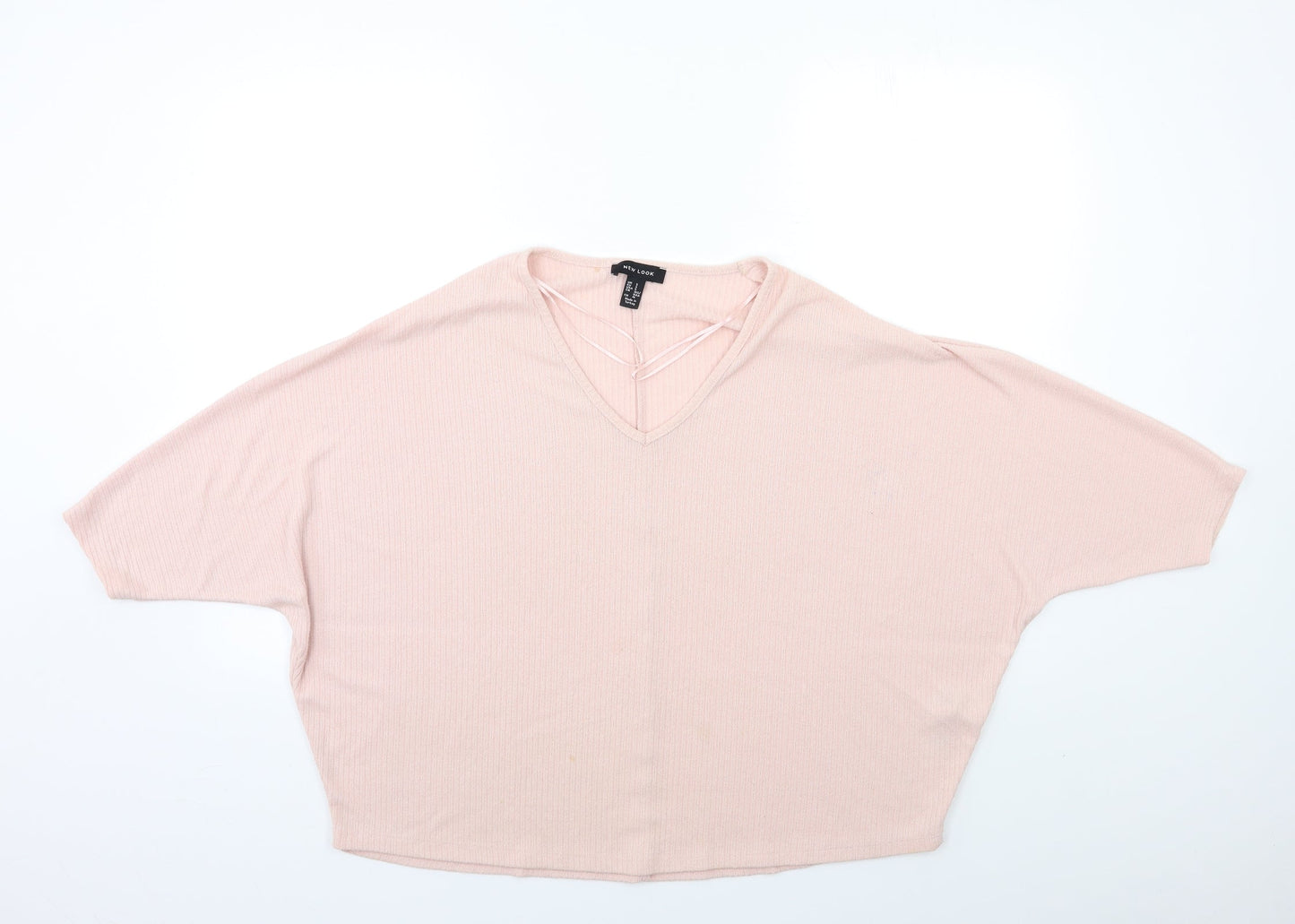 New Look Womens Pink  Knit Pullover Jumper Size S