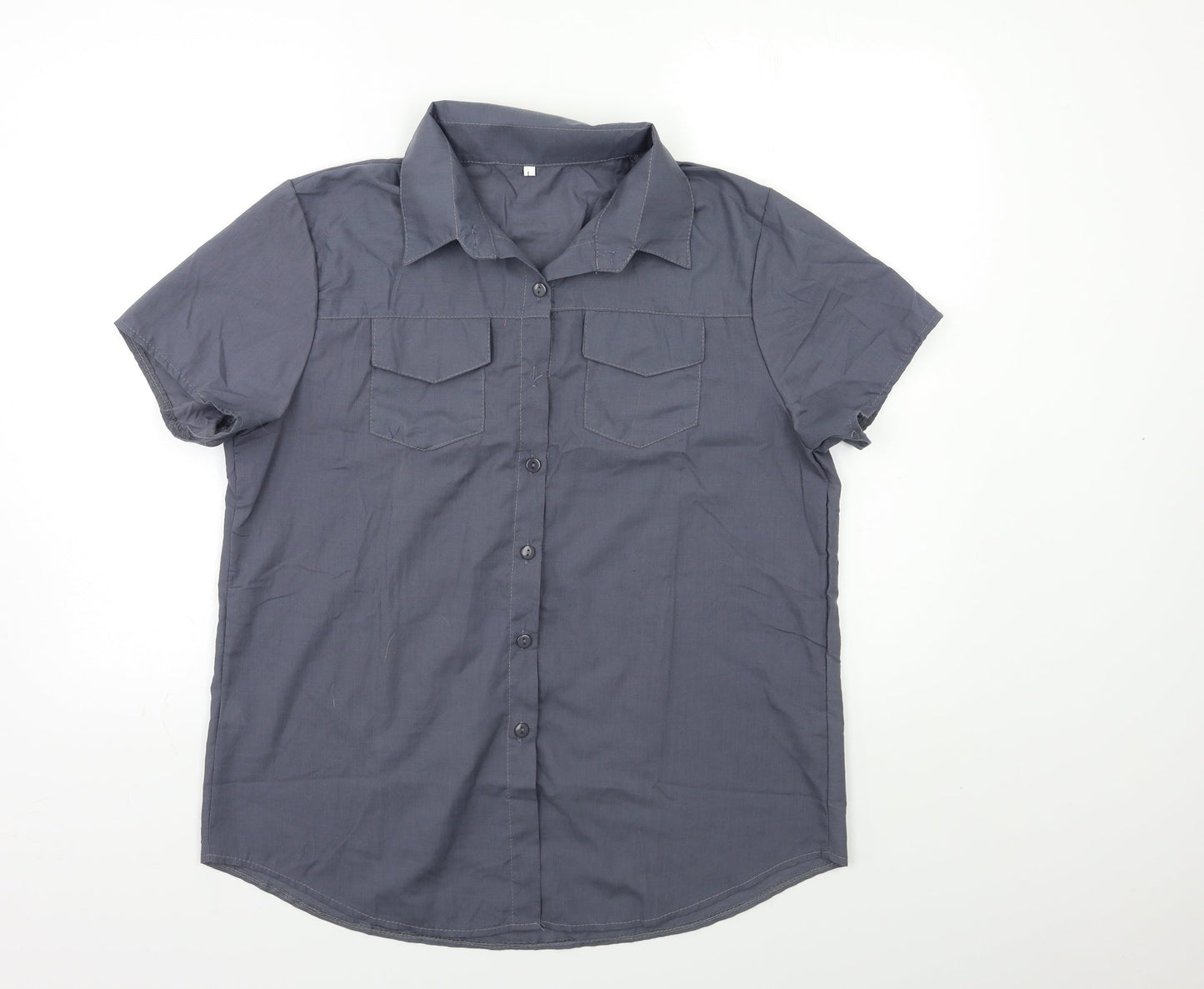 Preworn Mens Grey    Button-Up Size L