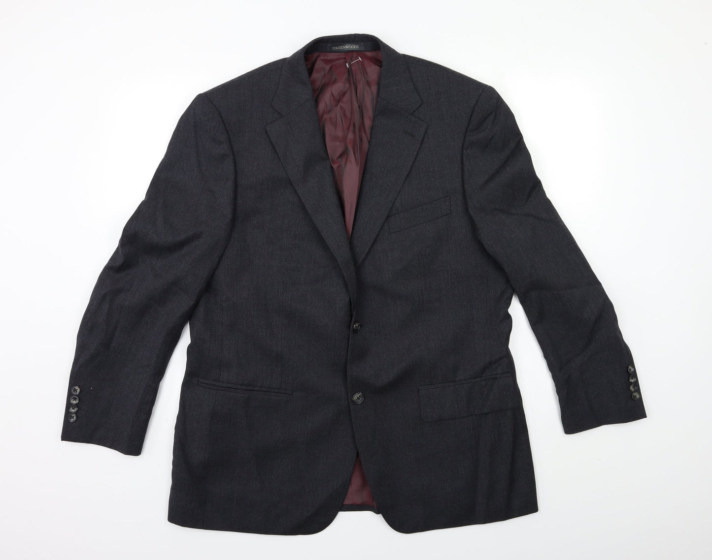 GREENWOOD Mens Grey   Jacket Suit Jacket Size 42