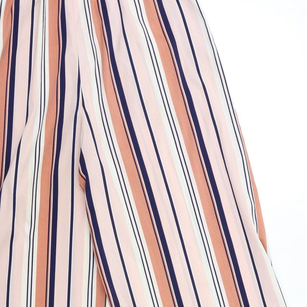 Zara Womens Pink Striped  Trousers  Size S L23 in