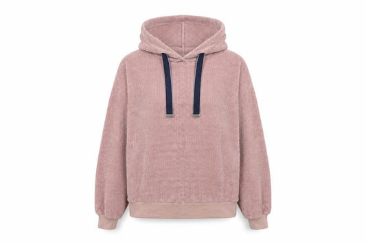 New Look Womens Pink  Knit Pullover Hoodie Size S