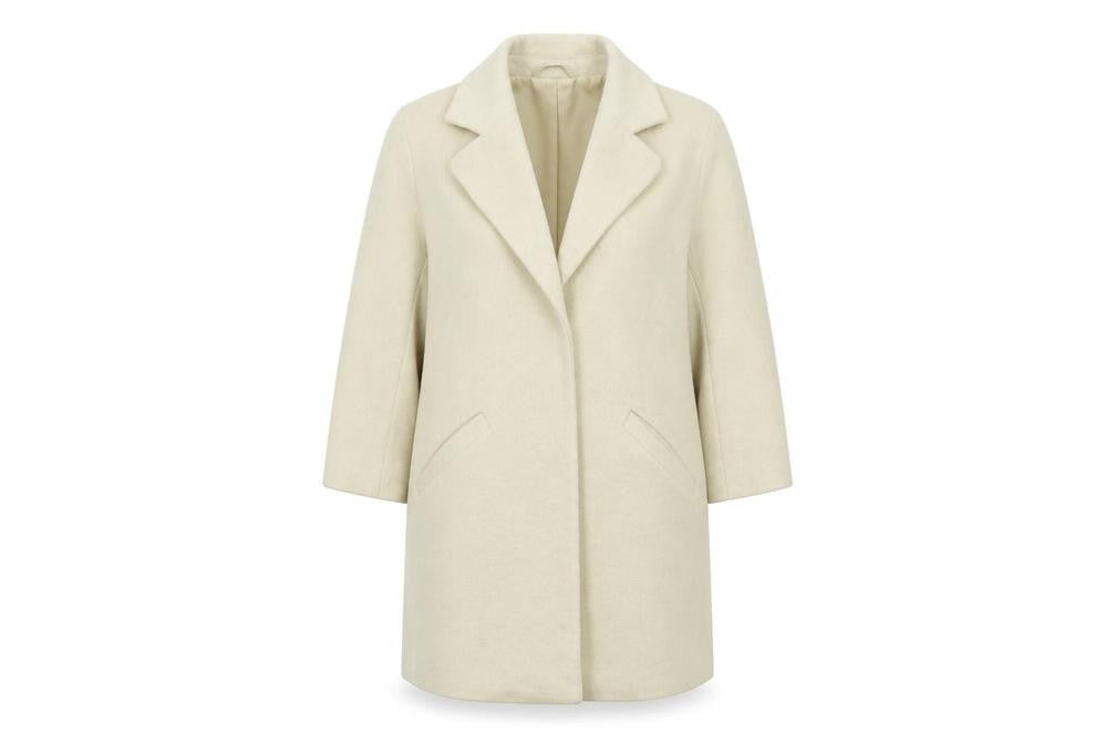 Atmosphere Womens Beige   Overcoat Coat Size 10