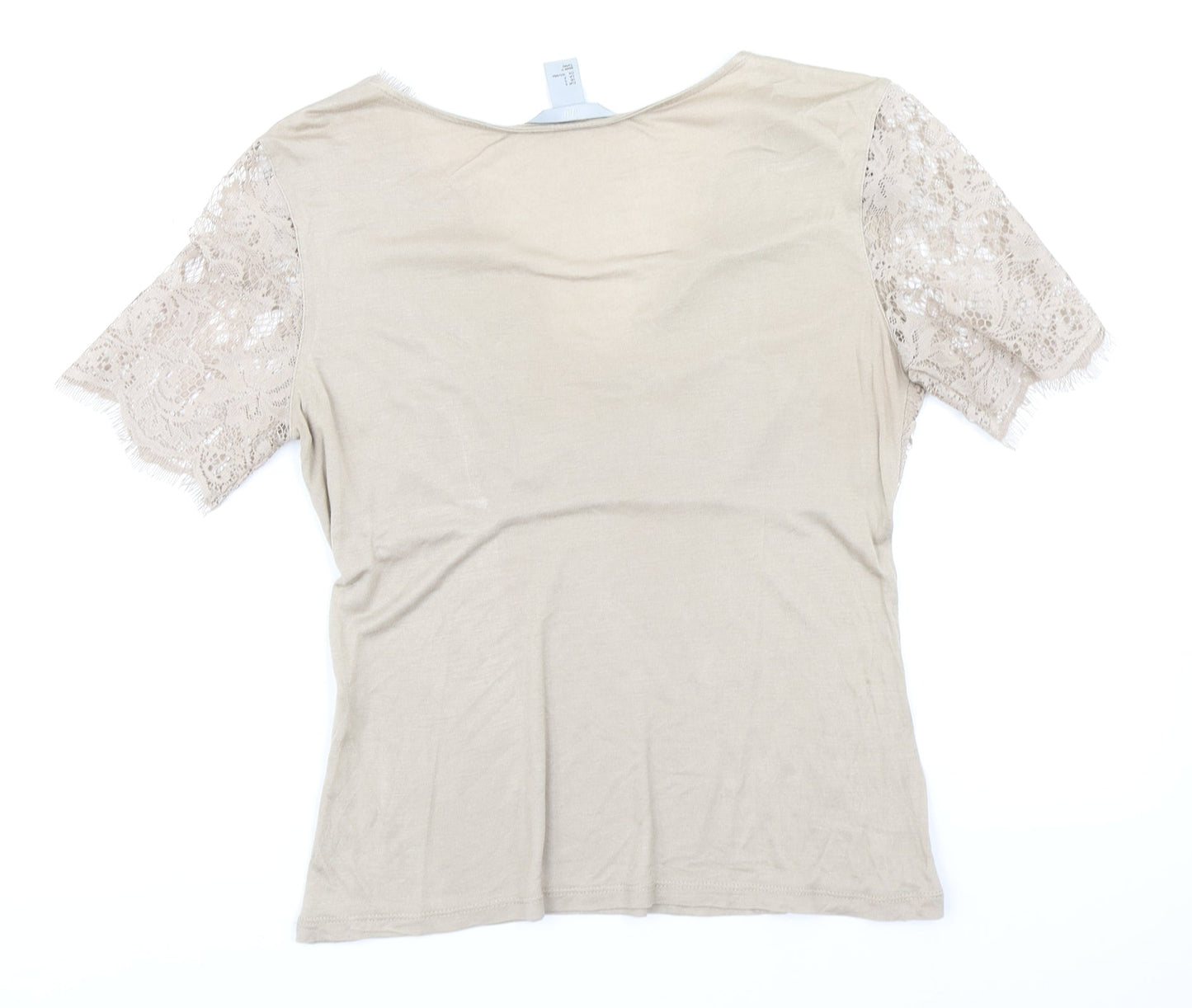 H&M Womens Brown   Basic Blouse Size S