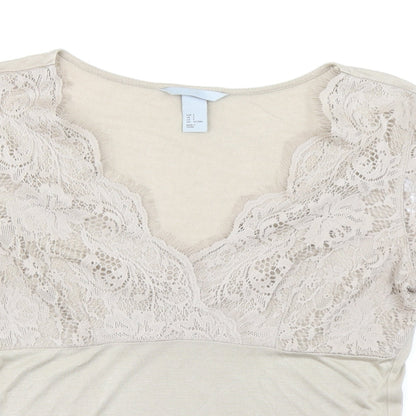 H&M Womens Brown   Basic Blouse Size S
