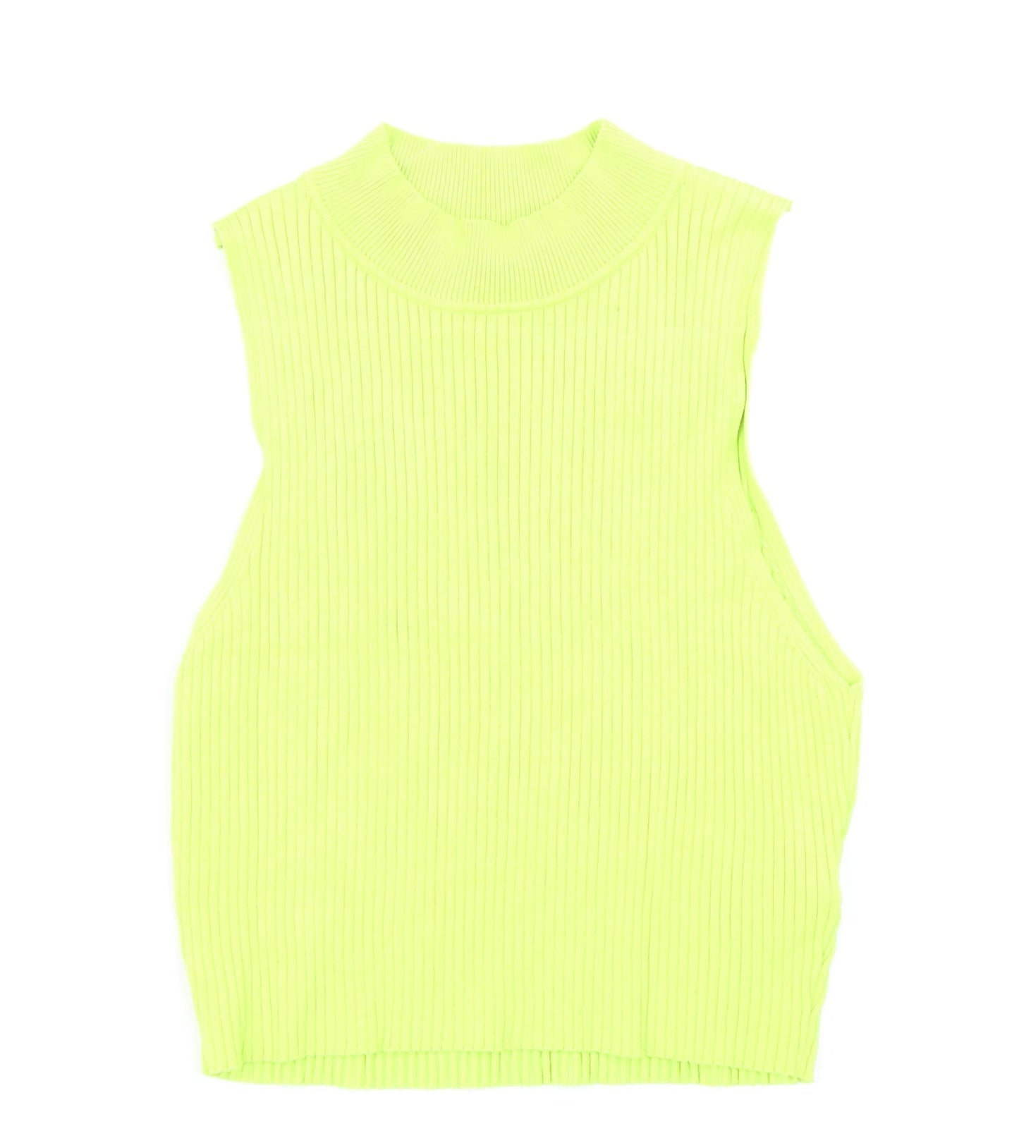 Divided Womens Green  Knit Basic Tank Size M