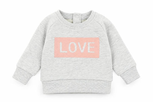 Front view of Primark girls’ grey basic t-shirt, size 0-3, months