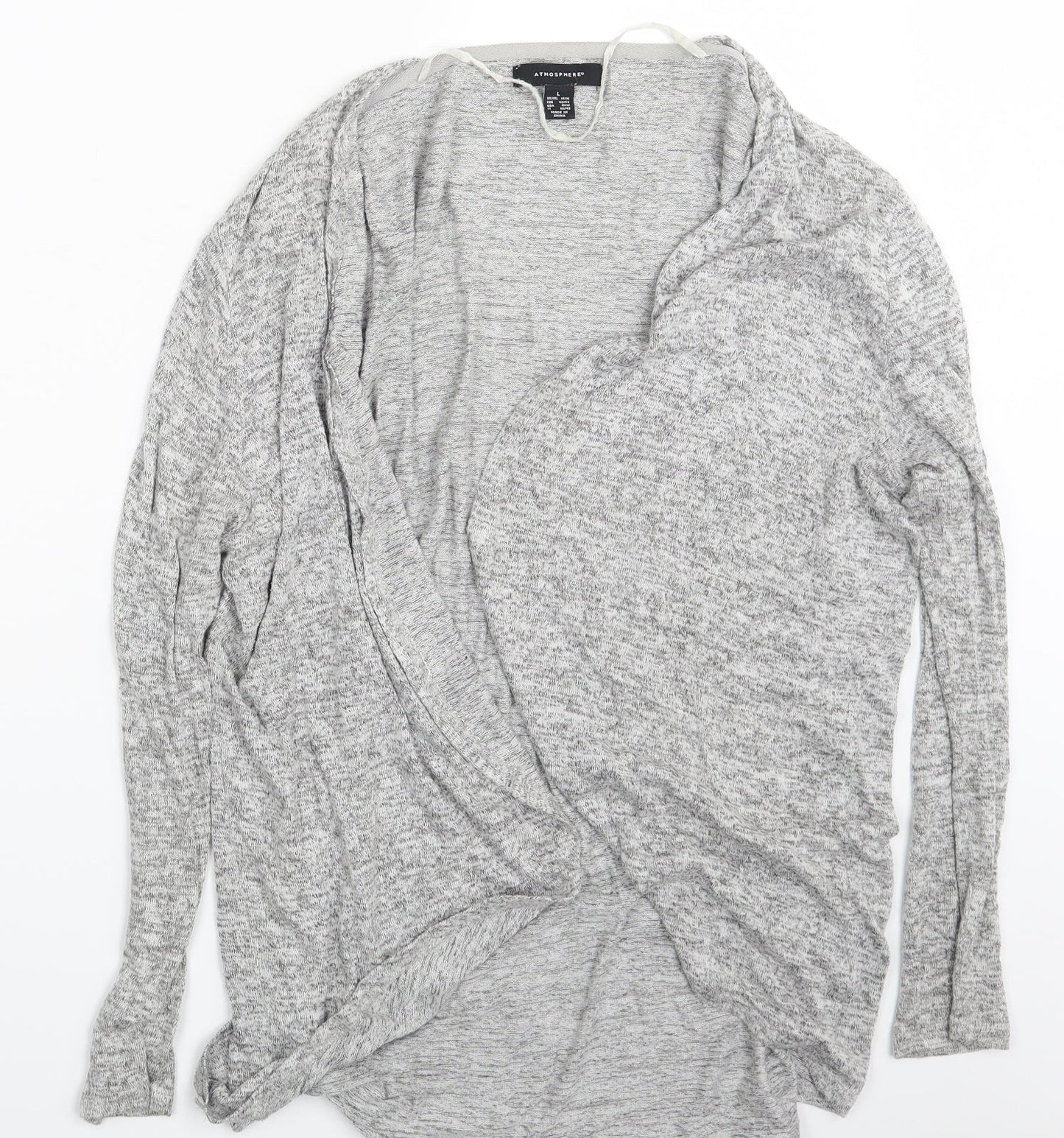Atmosphere Womens Grey   Wrap Jumper Size 14
