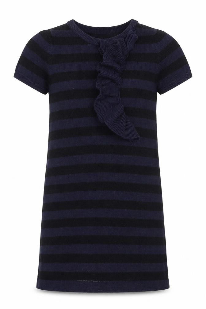 H&M Girls Blue Spotted  A-Line  Size 6-7 Years