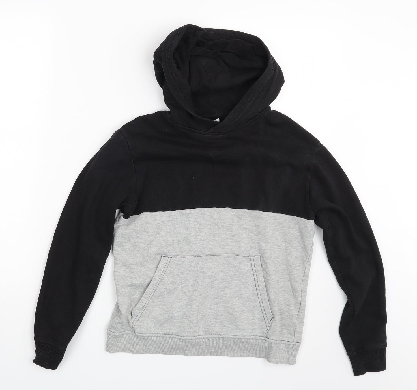 H&M Girls Grey   Pullover Hoodie Size 12-13 Years