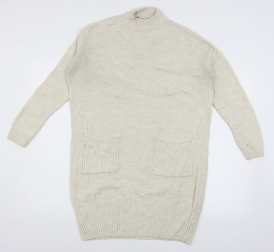 Miss Selfridge Womens Ivory  Knit Pullover Jumper Size 6