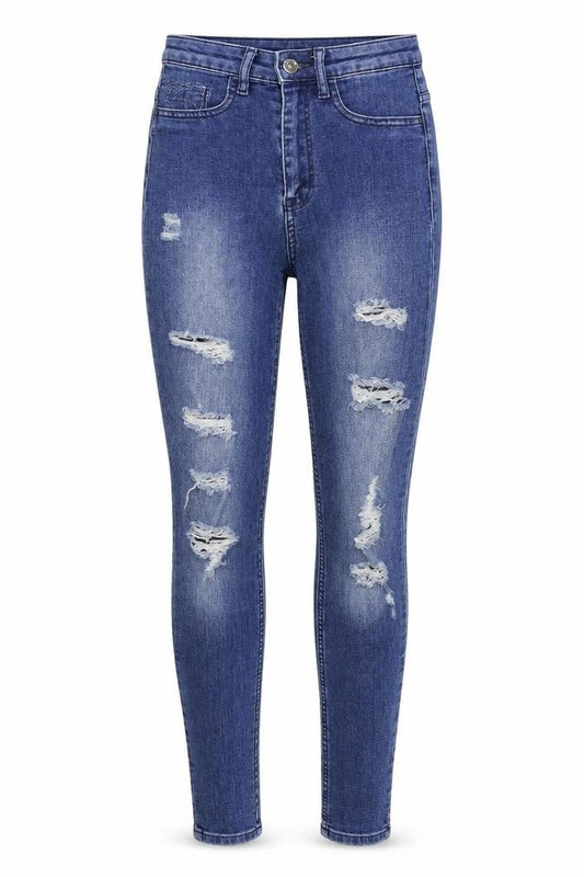 Divided by H&M Womens Blue  Denim Skinny Jeans Size 6 L29 in