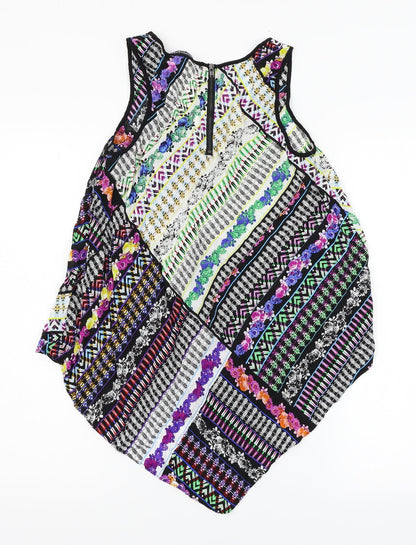 Preloved Warehouse Womens Multicoloured Floral  Basic Tank Size 10 - Back