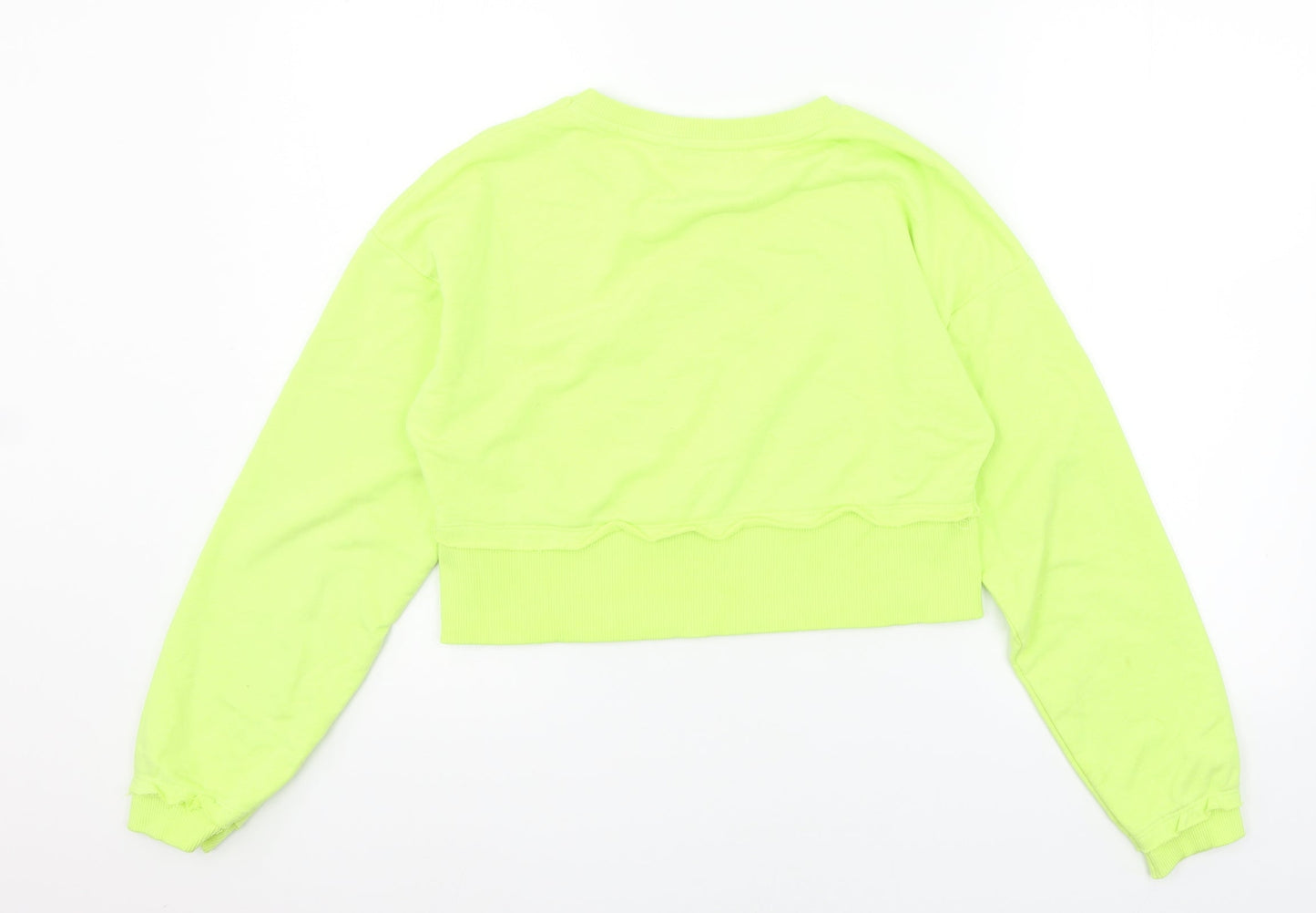 Primark Womens Green  Jersey Pullover Sweatshirt Size 4