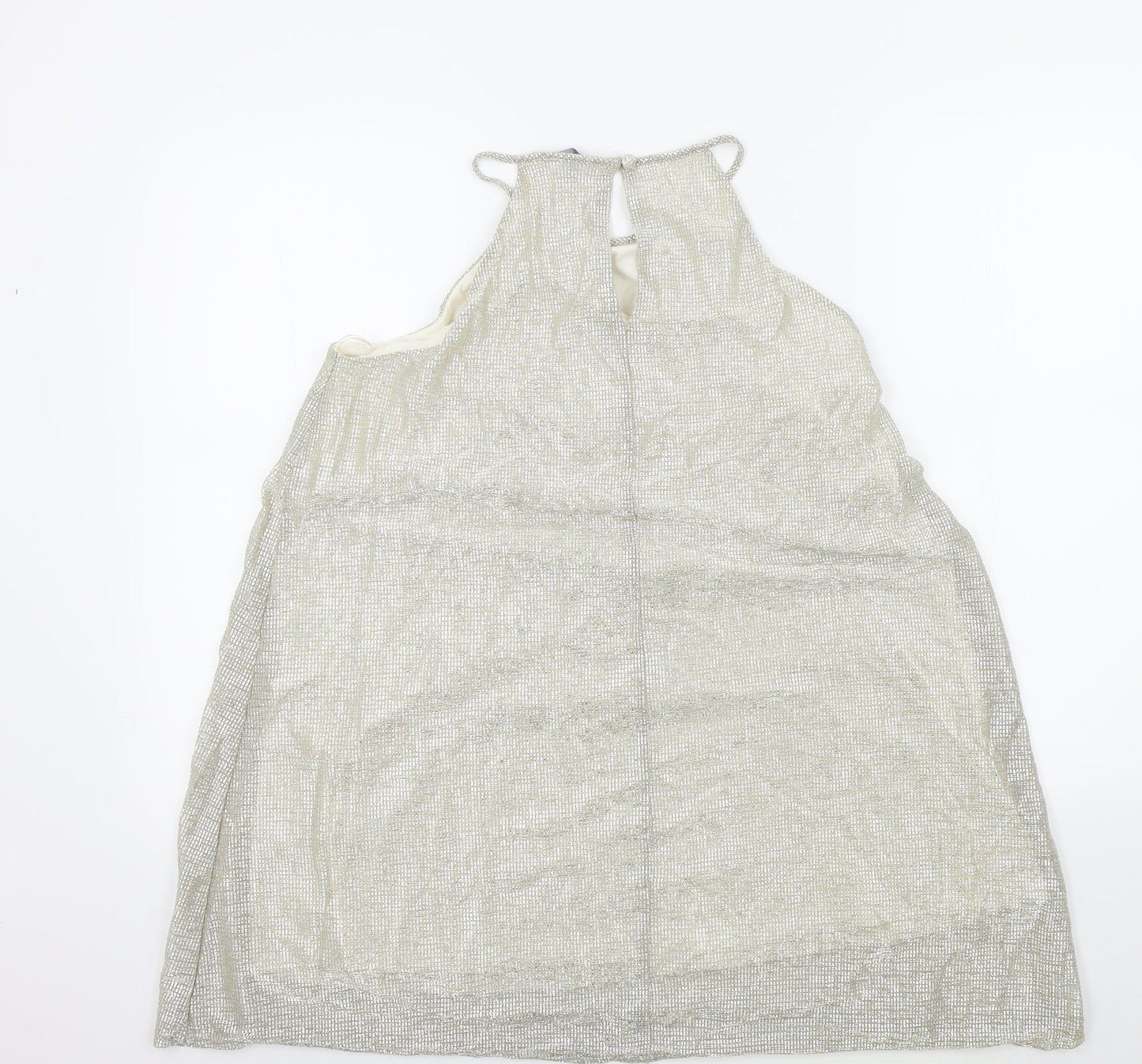 Primark Womens Gold Colourblock  A-Line  Size 14