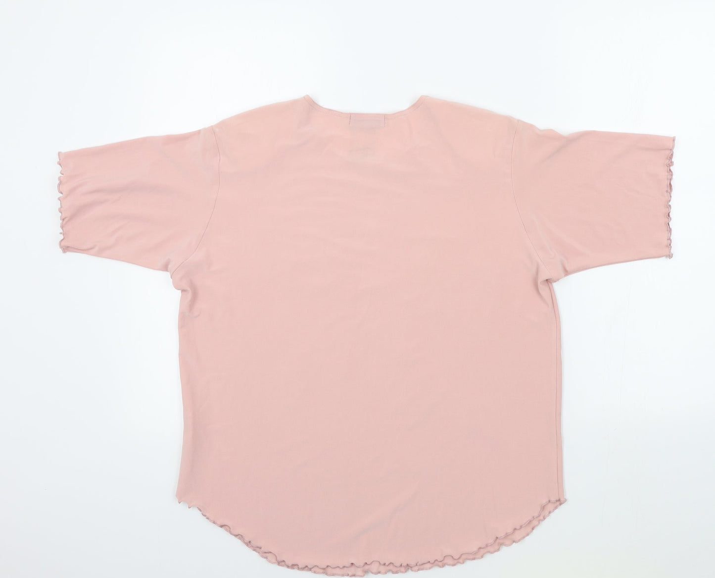 Sonic Womens Pink Colourblock  Basic T-Shirt Size 18