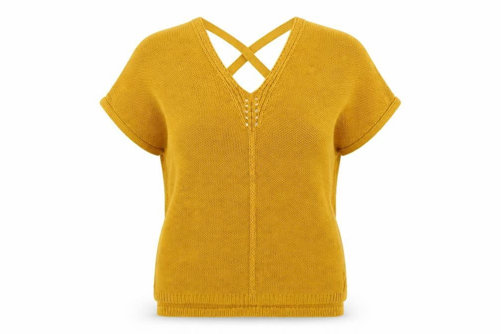 F&F Womens Yellow   Pullover Jumper Size 8