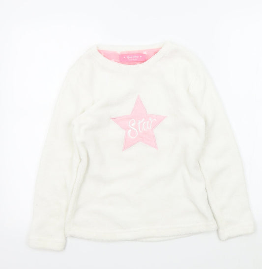 love sleep Girls White Colourblock  Top Pyjama Top Size 11-12 Years