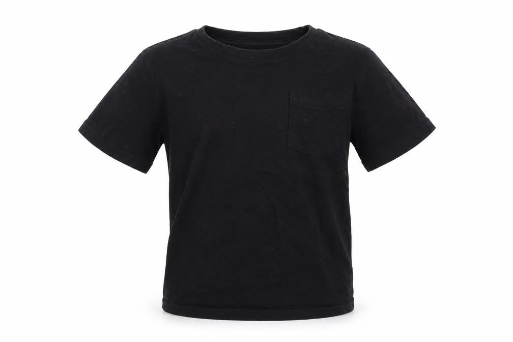 Very Boys Black Basic T-Shirt Size 5-6 Years