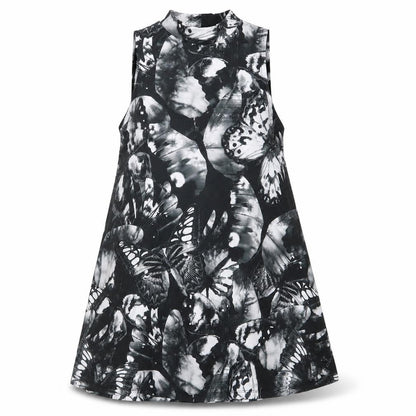 Front view of ASOS women’s multicoloured floral a-line, size UK 10