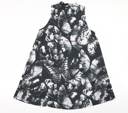 Back view of ASOS women’s multicoloured floral a-line, size UK 10