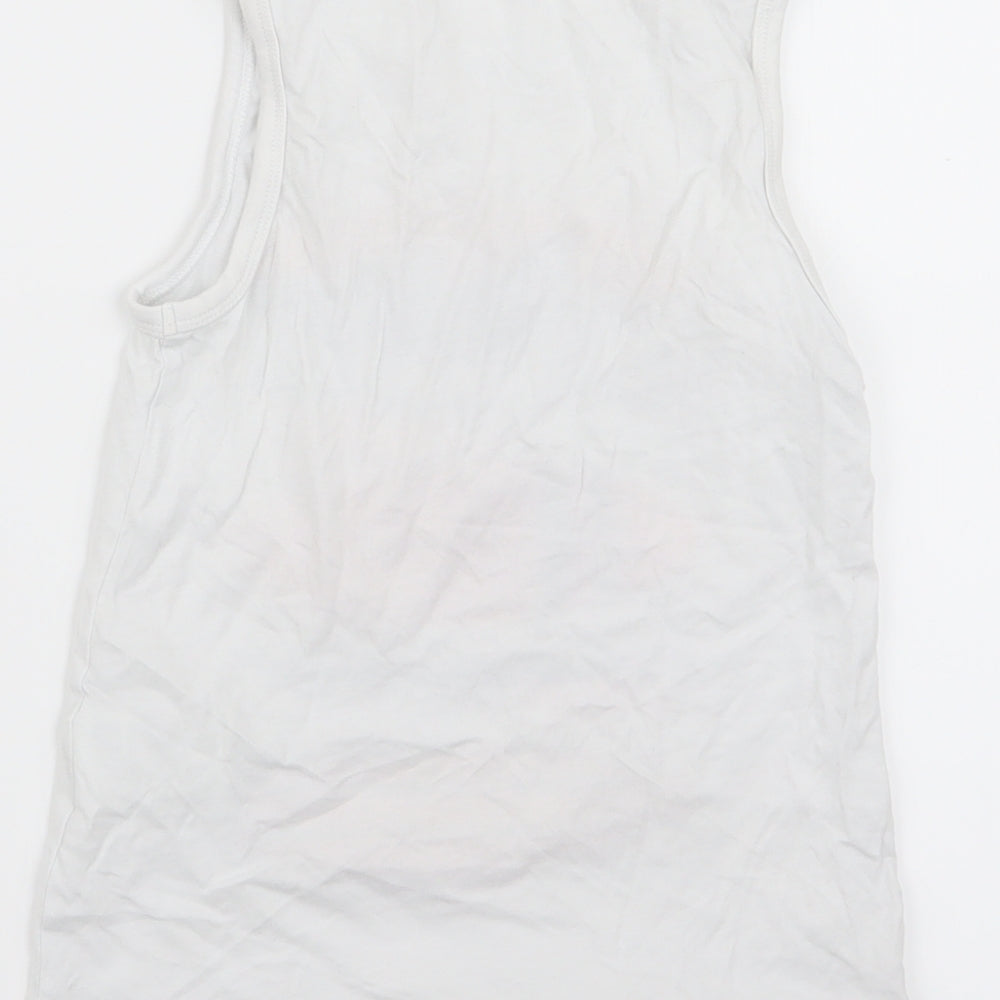 H&M Boys White   Basic Tank Size 7-8 Years