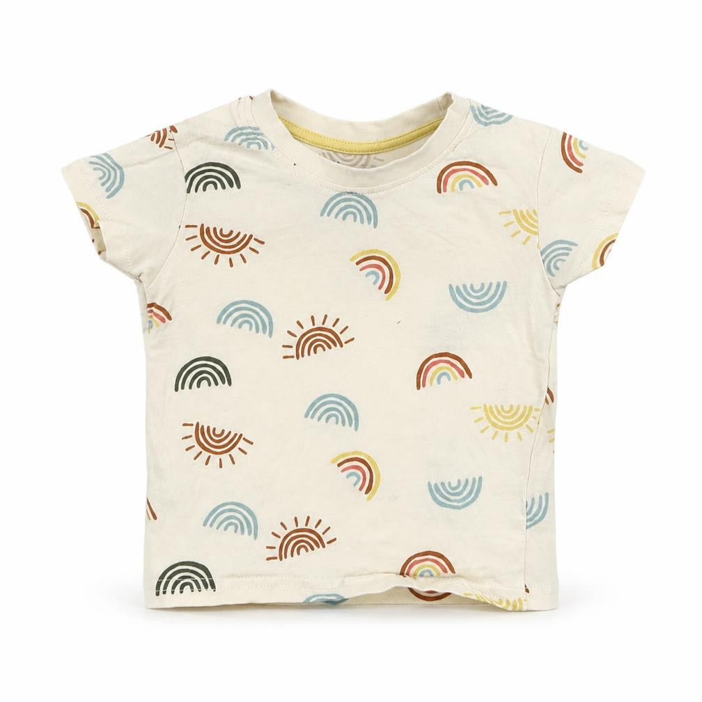Primark Girls Beige   Basic T-Shirt Size 9-12 Months