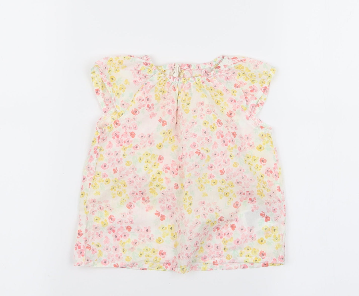 H&M Girls Multicoloured Floral  Basic Blouse Size 12 Months