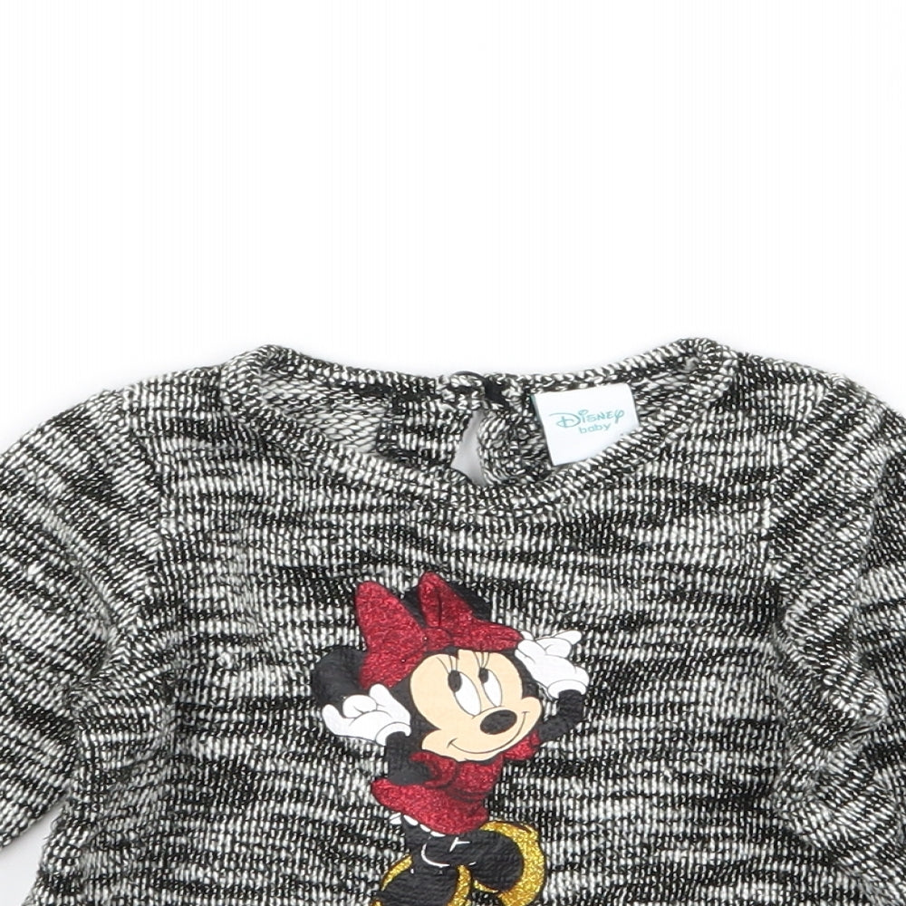 Disney Girls Grey   Pullover Jumper Size 3-6 Months