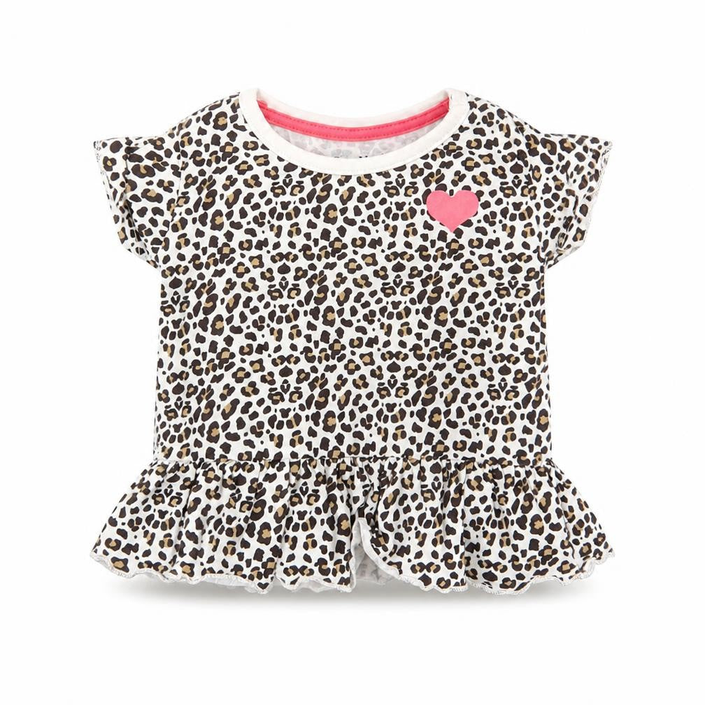 lullaby Girls Multicoloured Animal Print  Basic T-Shirt Size 3-6 Months