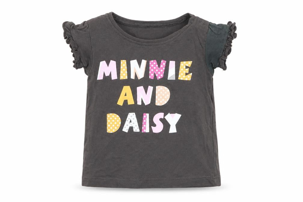Primark Girls Grey   Basic T-Shirt Size 3-6 Months  - disney
