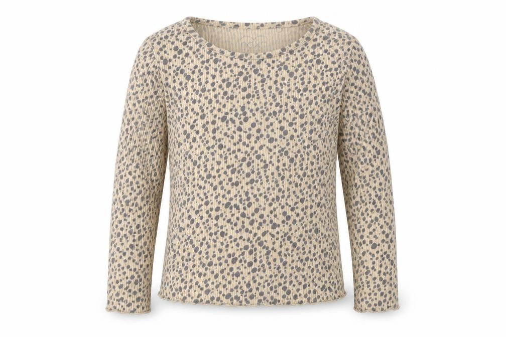 NEXT Girls Beige Animal Print  Basic T-Shirt Size 2-3 Years