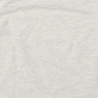 Brand and care label for Tu girls’ grey basic t-shirt, size 2-3, years