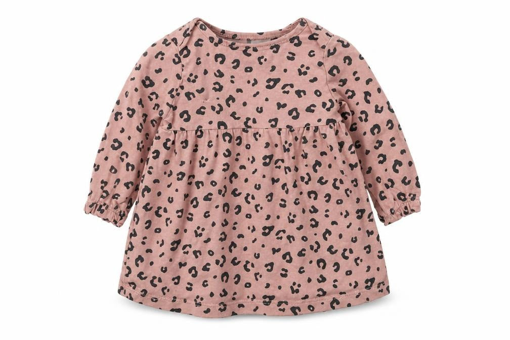 F&F Girls Pink Animal Print  Basic T-Shirt Size 0-3 Months