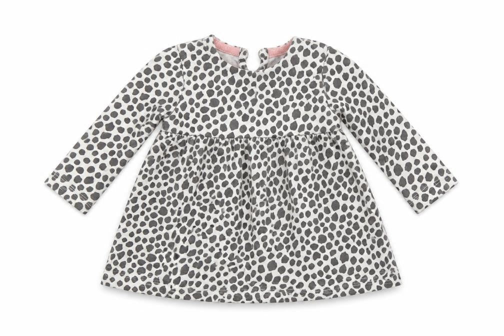 F&F Girls Grey Animal Print  Fit & Flare  Size 3-6 Months