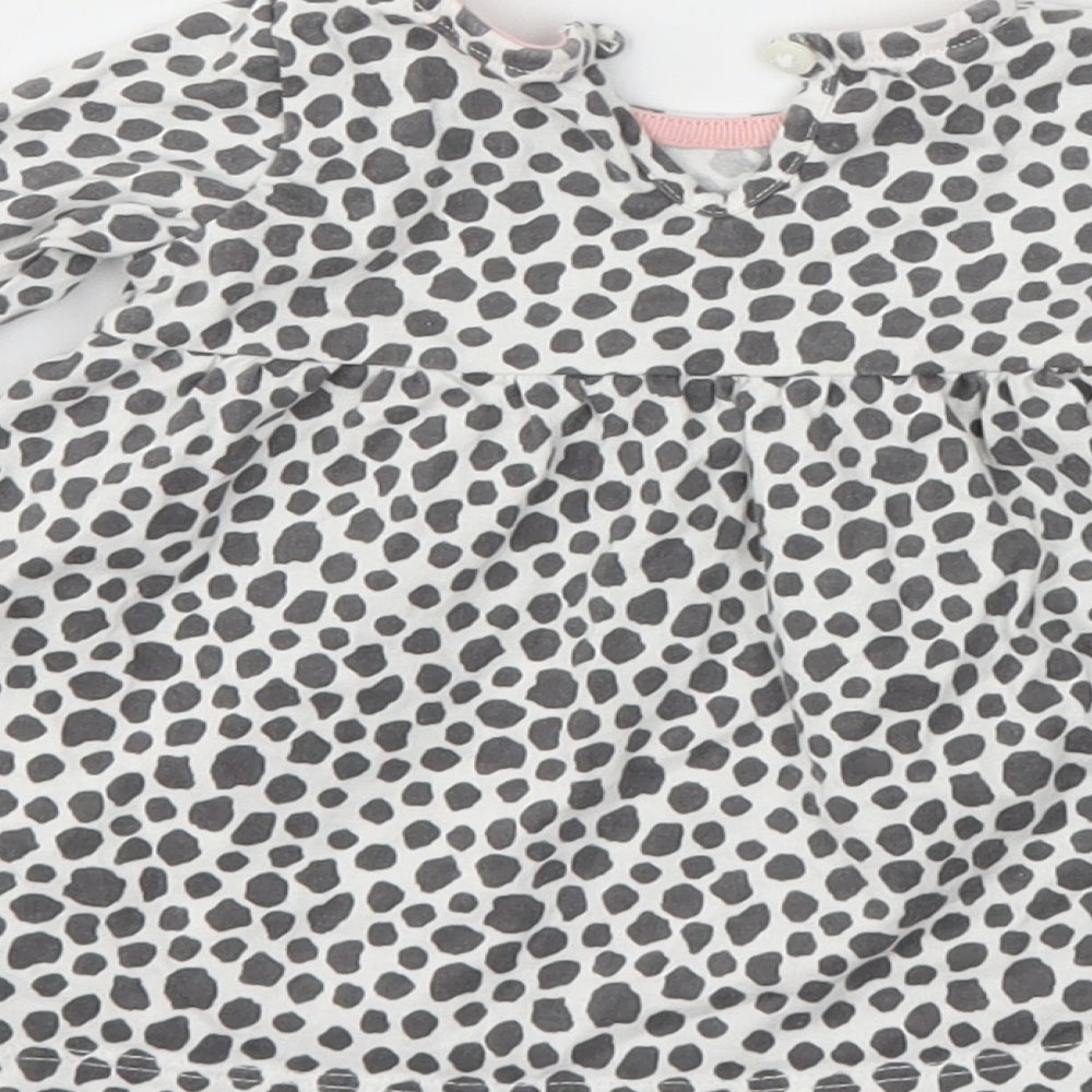 F&F Girls Grey Animal Print  Fit & Flare  Size 3-6 Months